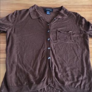 Brown vintage button down